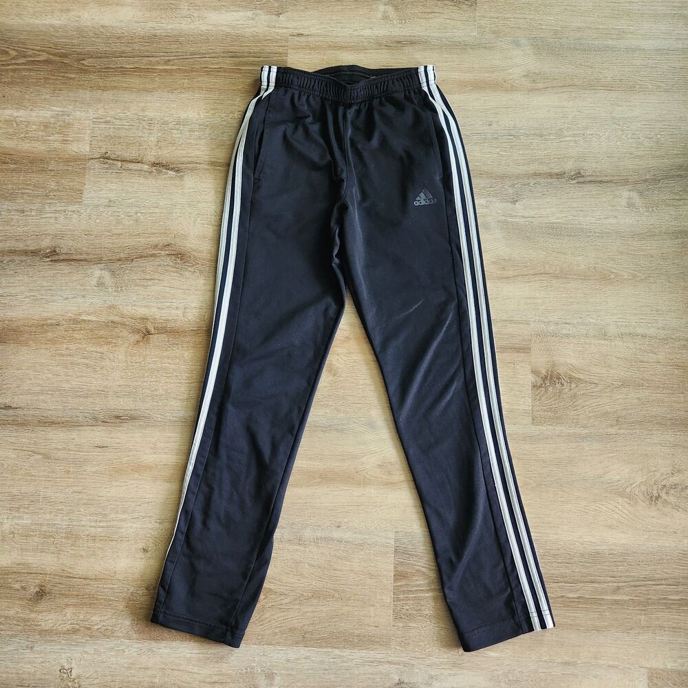 Adidas Sweat pants Men’s S Triple Stripe Black White Stripes